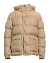 Woolrich Microfiber Sierra Jacket Man Puffer Sand Size S Polyester, Cotton, Polyamide In Brown