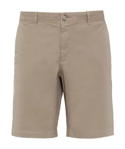 Woolrich Mid-rise Bermuda Shorts In Nude