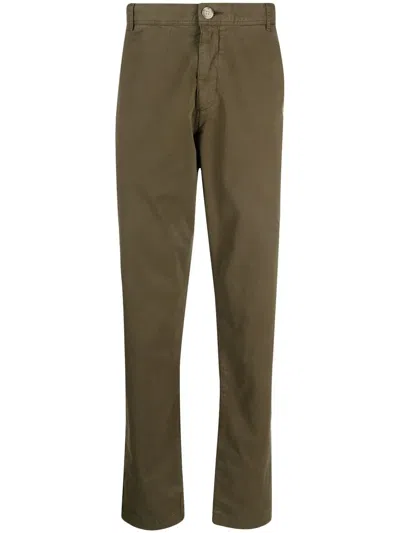 Woolrich Mid-rise Straight Trousers In Green
