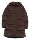 Woolrich Mid-thigh Length Quilted Jacket In Animal Print