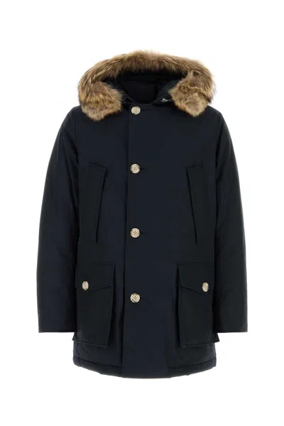 Woolrich Midnight Blue Cotton Blend Arctic Parka