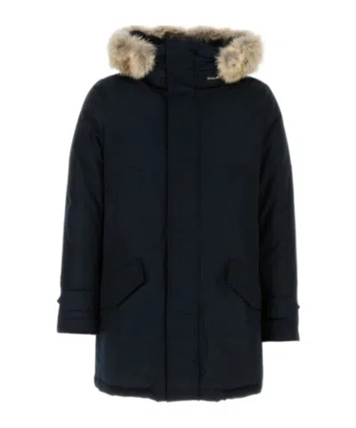Woolrich Midnight Blue Cotton Blend Polar Down Jacket