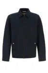 Woolrich City Timber Jacket Collared Buttoned Cuffs Pockets In Blue
