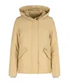 Woolrich 'military' Beige Cotton Blend Jacket In Gold