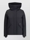 Woolrich Military Inspired Hooded Jacket In Black