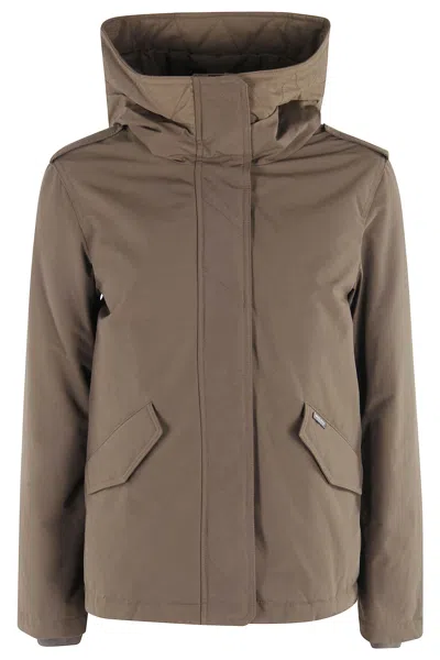 Woolrich Military Jacket In Brown