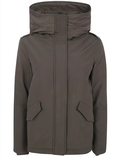 Woolrich Military Jacket In Brown
