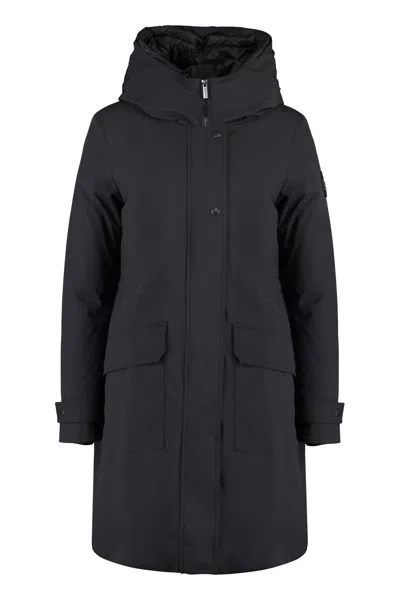 WOOLRICH MILITARY TECHNICAL FABRIC PARKA WITH INTERNAL REMOVABLE DOWN JACKET