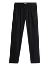 Woolrich Milton Drawstring Flannel Trousers In Black