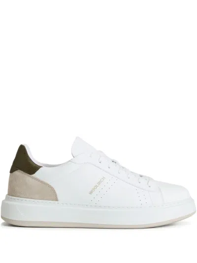 Woolrich Mixed Arrow Sneakers In White