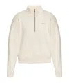 Woolrich Mock-neck Zip-up Sweatshirt In Neutral