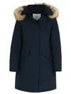 Woolrich Cotton Jackets & Women's Coat In Blue