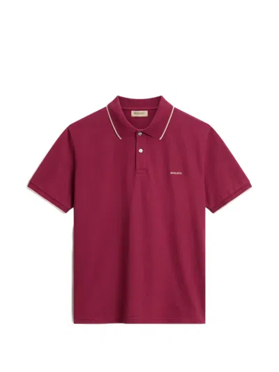 Woolrich Monterey Pique Polo Shirt In Red