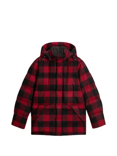 Woolrich Moon Check Puffer Jacket In Multi
