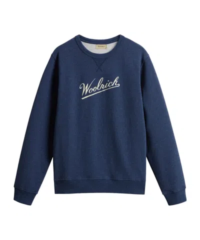 Woolrich Mouline Sweatshirt In Blue