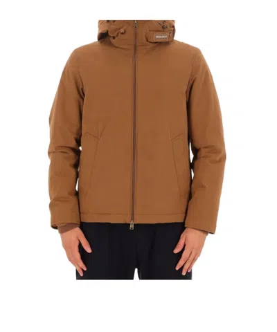 Woolrich Mountain Cloth Pacific Jacket In Brown