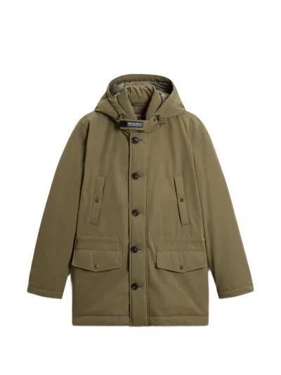 Woolrich Mountain Cloth Parka In Animal Print