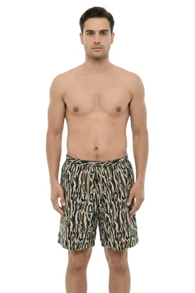 WOOLRICH MULTICOLOR CAMO SWIM SHORTS