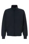 Woolrich Navy Blue Cotton Blend Cruiser Bomber Jacket