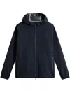 Woolrich Hooded Jacket With Drawstring And Pockets In Black