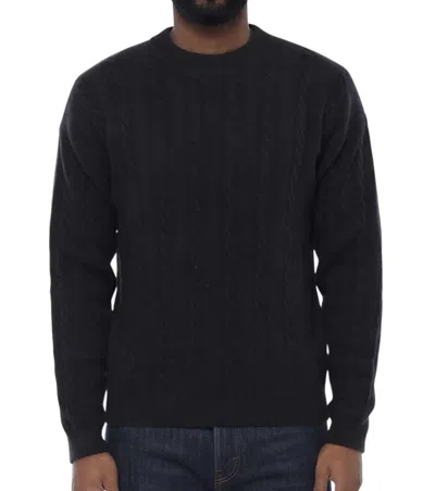 Woolrich Navy Blue Knitted Sweater In Black
