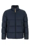 Woolrich Navy Blue Polyester Down Jacket In Blue