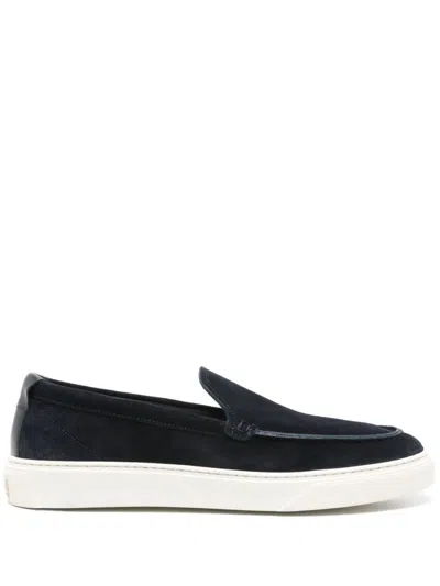 WOOLRICH NAVY BLUE SLIP ON LOAFERS