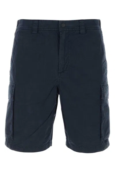 Woolrich Navy Blue Solid Shorts