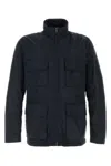Woolrich Navy Blue Polyester Urban Field Jacket In Black