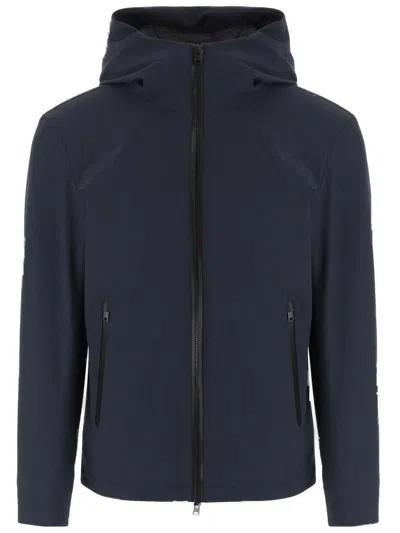 WOOLRICH NAVY STRETCH NYLON JACKET