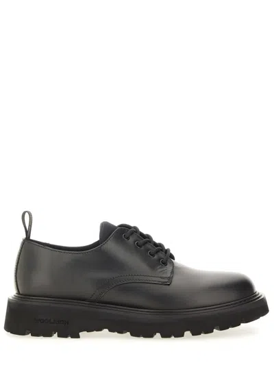 Woolrich New City Round Toe Derby Shoes In Black