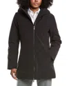 Woolrich Firth Parka In Tech Softshell In Black