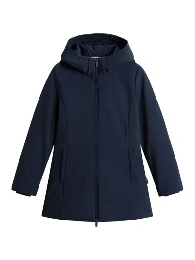WOOLRICH NEW FIRTH DOWN PARKA MELTON BLUE