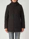 Woolrich New Firth Down Parka Raincoat In Black