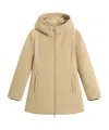 Woolrich New Firth Parka Coat In Brown