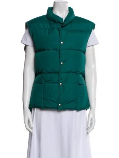 Pre-owned Woolrich Nylon Down Jacket In Green