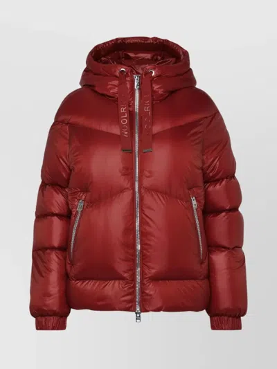 Woolrich Nylon Down Puffer Jacket In Red
