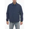 Woolrich Nylon Mountain Stroll Overshirt With Snap Buttons