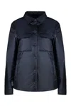 Woolrich Padded Overshirt Jacket In Blue