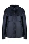 Woolrich Padded Overshirt Jacket In Blue