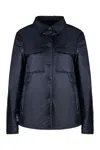Woolrich Padded Overshirt Jacket In Blue