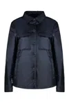 Woolrich Padded Overshirt Jacket In Blue