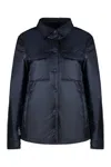 Woolrich Nylon Overshirt In Blue