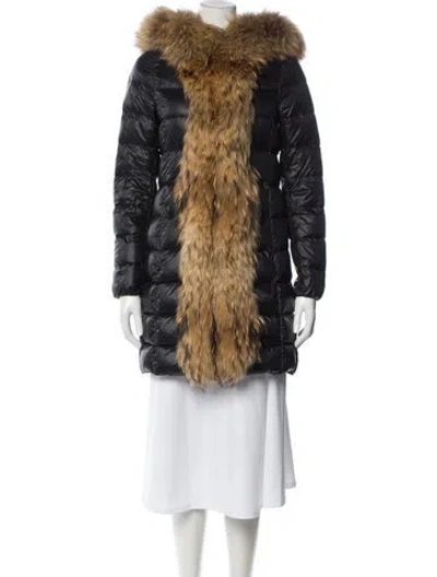 Pre-owned Woolrich Nylon Parka In Black