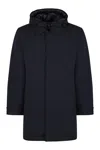 Woolrich Nylon Parka In Blue