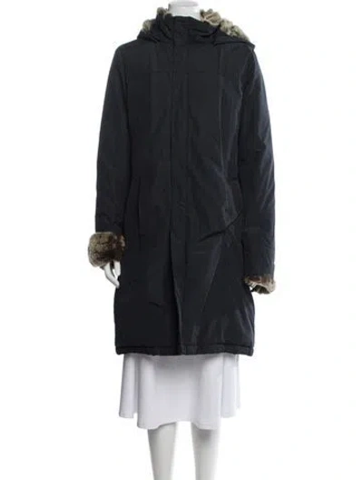 Pre-owned Woolrich Nylon Parka In Blue