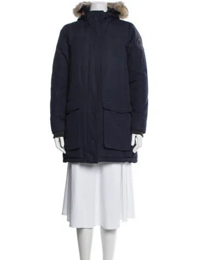 Pre-owned Woolrich Nylon Parka In Blue