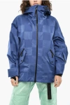 Woolrich Nylon Ton On Ton Check Shelter Jacket In Blue