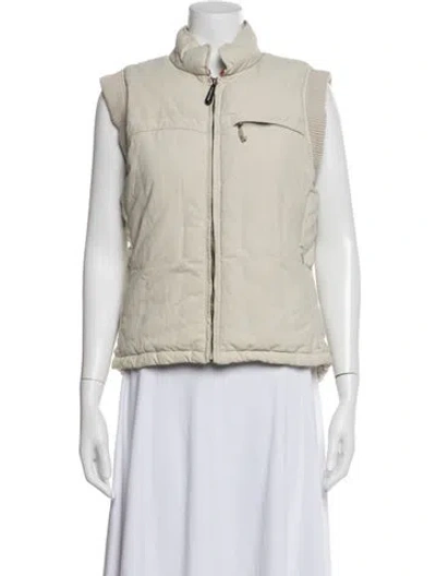 Pre-owned Woolrich Nylon Vest In Neutrals