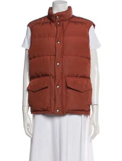 Pre-owned Woolrich Nylon Vest In Orange